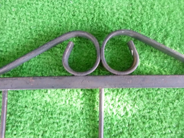 Vintage Wrought Iron Hanging Rack - 6 Multi Level Hooks - Double Mounting 3
