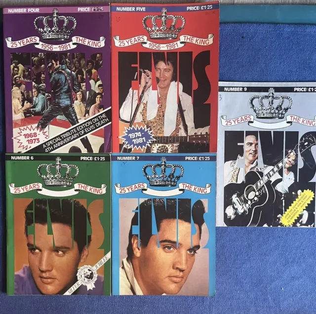 5 Elvis Presley Fan Club Magazines