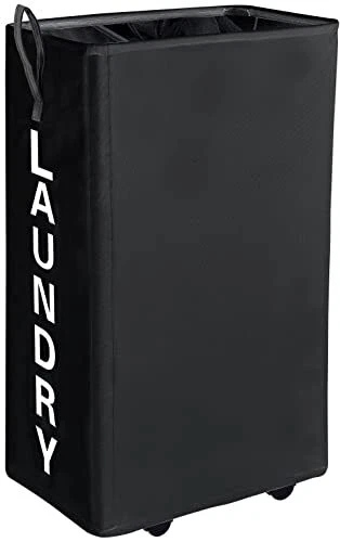 70L Large Laundry HamperTall Narrow Rolling Laundry Basket Laundry Hamper on ...