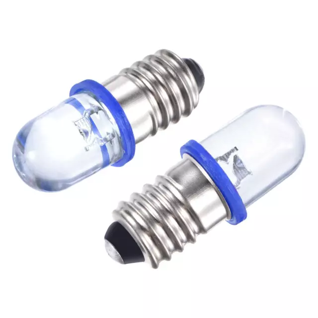 E5 E5.5 White LED Screw Bulb 3V 6V 6.3V 12V 24V DC HO/TT/N Scale