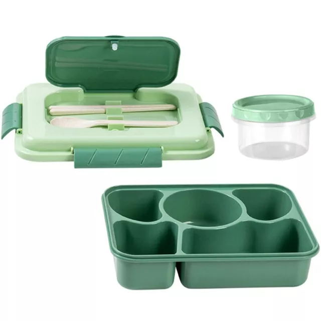 1X(Lunch Box 1600Ml 5 Compartiments Bento Box Adulte avec CuillèRe RéUtilis6920