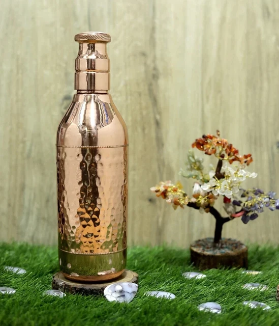 Christmas Xmas Gifts 100% Pure Copper Bottle Champagne Home Barware Decor