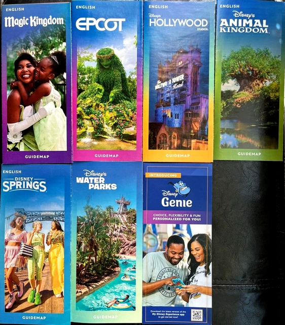 NEW 2023/2024 WALT Disney World Theme Park Maps 6 maps Brochures set