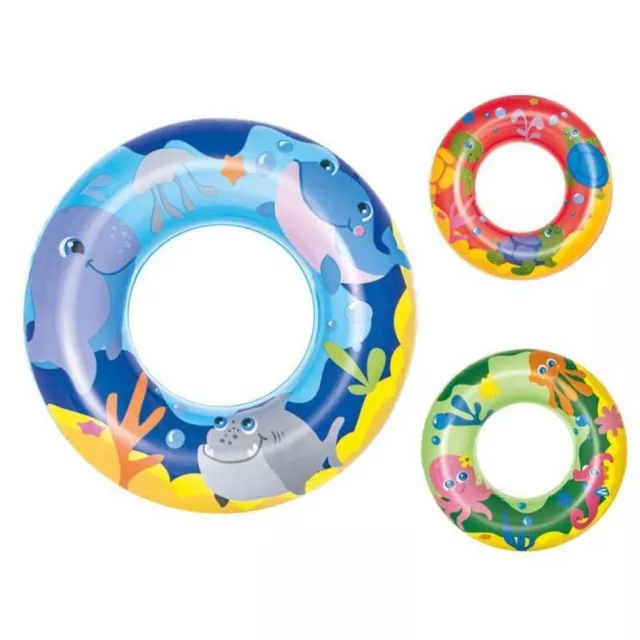 2 Bestway Schwimmring Schwimmhilfe Aufblasbar Schwimmreifen Wasserspielring