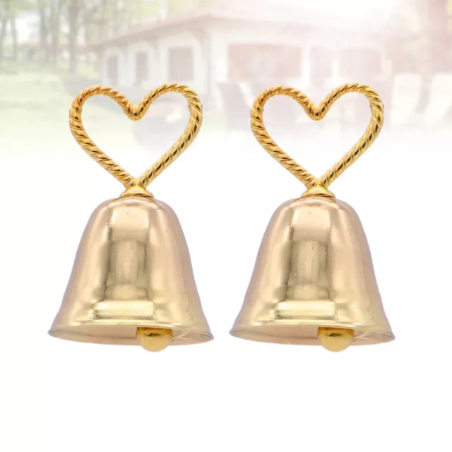 2 pz clip promemoria campana del cuore porta biglietti da visita natalizi filo matrimonio