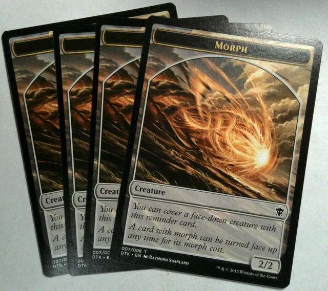 Mtg - Morph Token x4