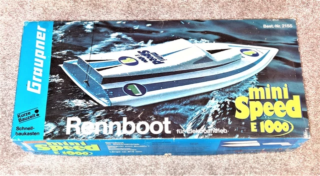 Bateau RC Vintage Graupner Mini Speed E1000 Speedboat 2155