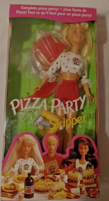 Barbie/Skipper Doll Pizza Party-Pizza Hut , Mattel, Pepsi, Vintage 1994