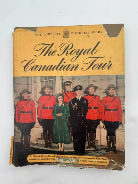 C1951 " The Royal Canadien Tour " Reine Elizabeth II Pictural Livre Cartonné (P3