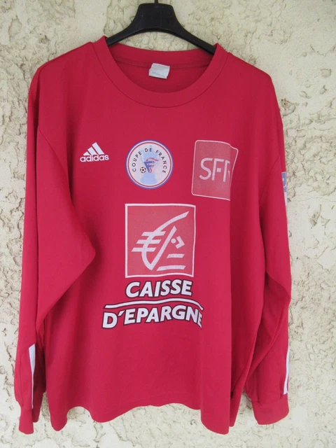 Maillot Coupe De France 2002-2003 N°15 – Adidas, Porté, Taille XL (bleu)