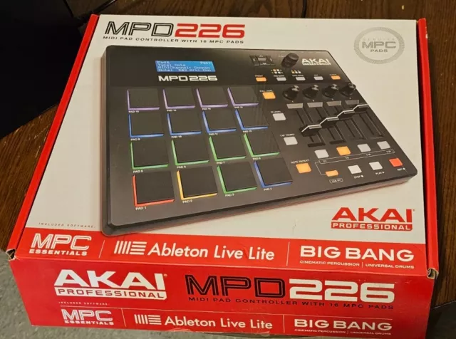 Akai Professional MPD226 Midi Pad Controller with 16 MPC Pads