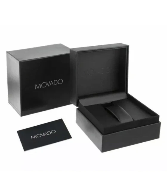 Nuovissimo Orologio da uomo Movado Classico Museo Quadrante Oro Marrone in Pelle 0607316 2