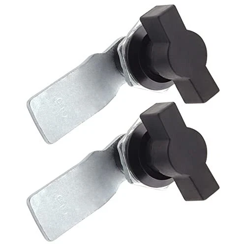 Jiozermi 2 Packs 5/8" Thumb Operated Offset Cam Lock, T Handle Swing Knob