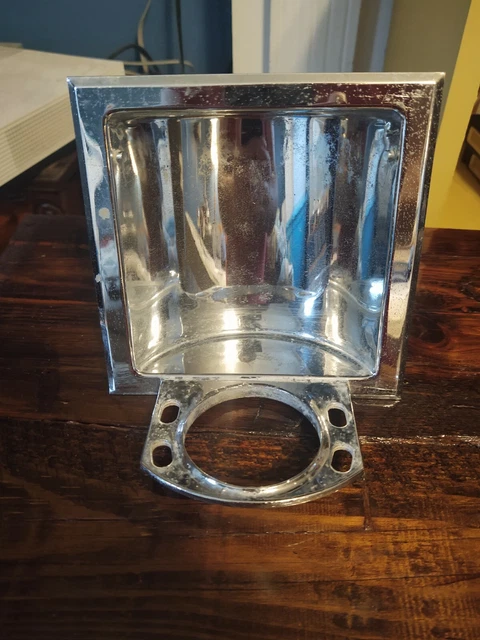 Vintage Chrome Recessed Soap/Toothbrush/Cup Holder