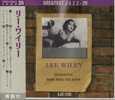 Lee Wiley Cd FOR SALE! - PicClick