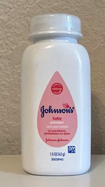 Johnson’s Baby Powder WITH TALC 1.5 oz Pink Label NEW Sealed Travel Size no Dyes