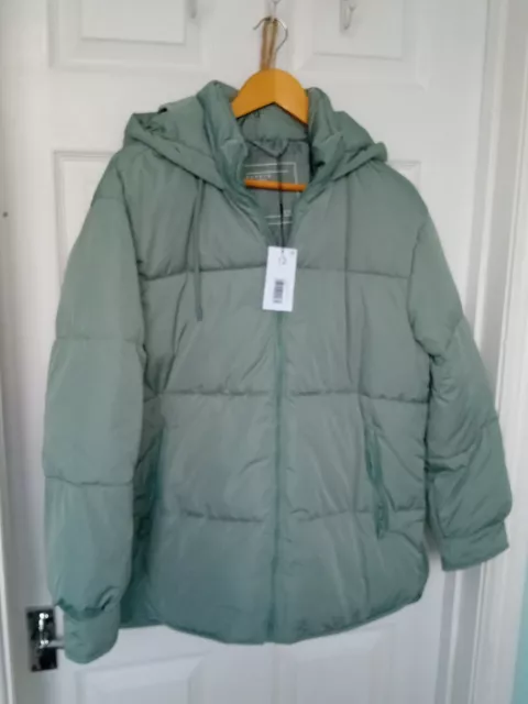 Papaya Green  Padded  Coat Jacket  Size 12 Bnwt £40