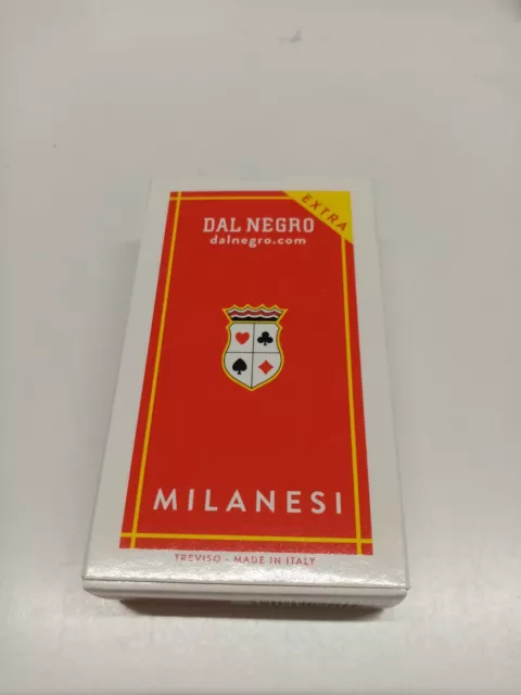 CARTE DA GIOCO MILANESI  DAL NEGRO extra n° 41