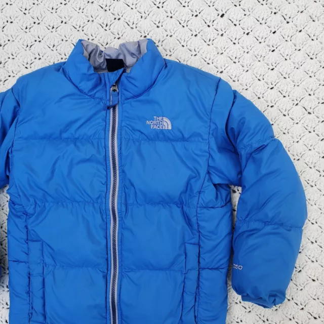 The North Face Toddler 550 Down Insulated Full Zip Puffer Jacket Blue - 6T