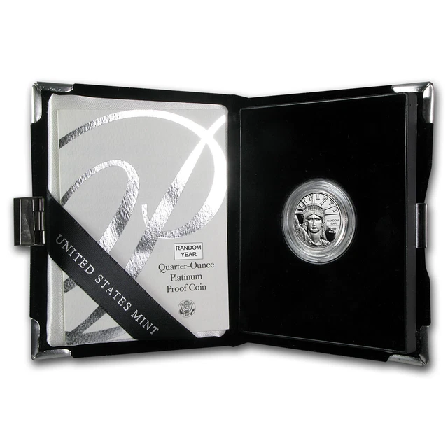 1/4 oz Proof Platinum American Eagle (Random Year, w/Box & COA) - SKU #60192