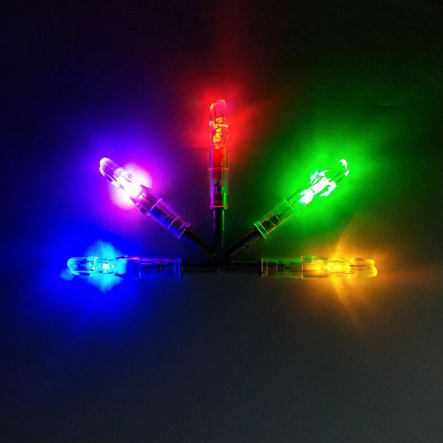 6Pcs LED Automatic Lighted Nocks Hunting Archery Arrows 6.2mm Arrow Nock Tail