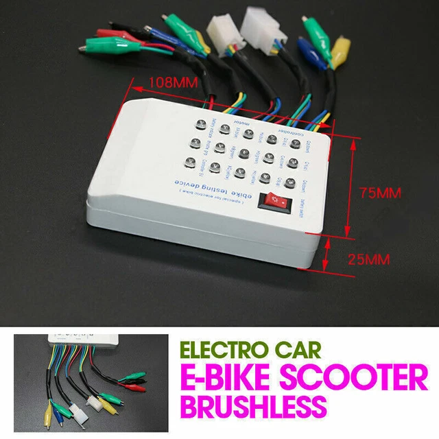 EBIKE SCOOTER BRUSHLESS Motor Controller Steuergerät Tester 24V/36V