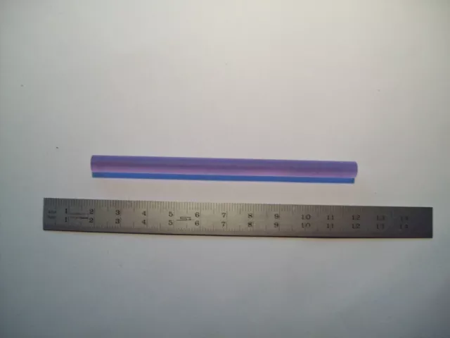 Silicate Nd:glass laser rod, 6 x 100 mm, type LG630 - Schott, new, vintage