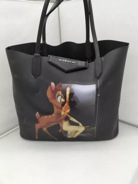 Givenchy M211280 Bambi Antigona Tote Bag Large Black Used from Japan