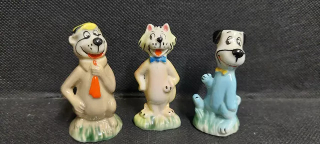 Vintage Wade Yogi Bear, Mr Jinks & Huckleberry Hound - Hanna Barbera Figures