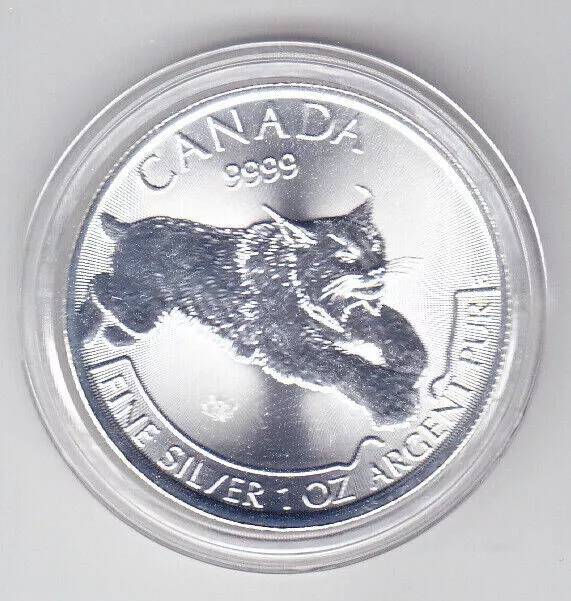 Silbermünze Canada Kanada Predator Luchs Lux 2017 1 oz Silber 999,9 Silbermünze