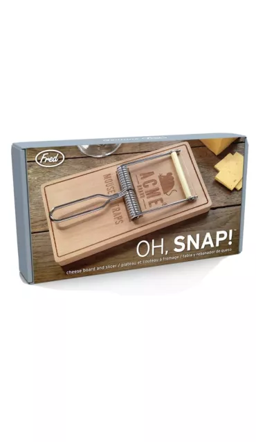 Fred - Oh, Snap! Mousetrap Style Cheese Board and Slicer Catering Party Food