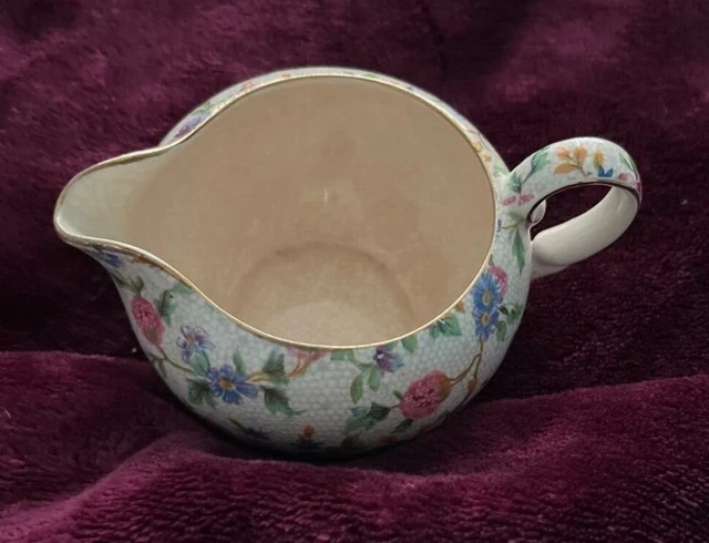 Royal Winton Grimwades Old Cottage Chintz Tea Cup Saucer Creamer & Small Bowl 4