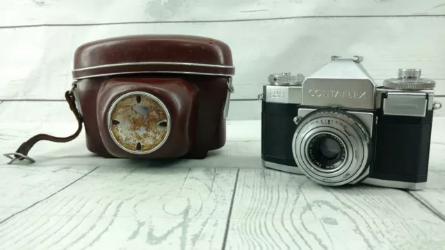 Zeiss Ikon Contaflex 35mm Camera w/ Zeiss Tessar 45mm F2.8 Lens