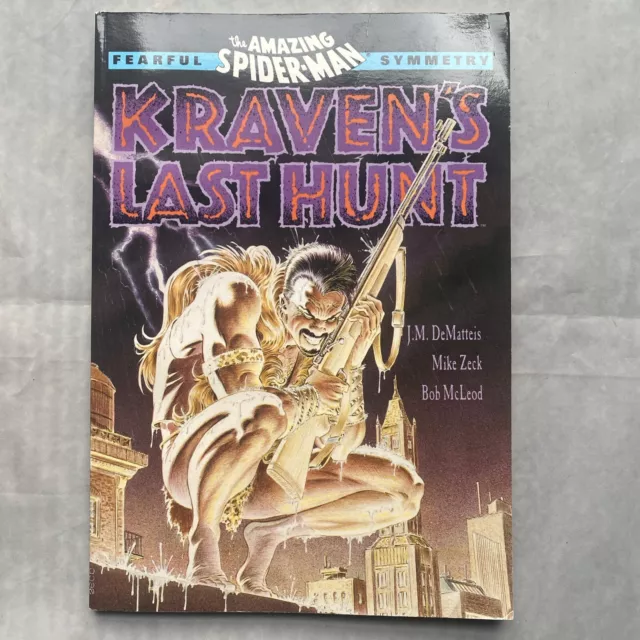 Kraven's Last Hunt, Amazing Spider-Man TPB VF (Marvel '90) 1st Print Graph Novel