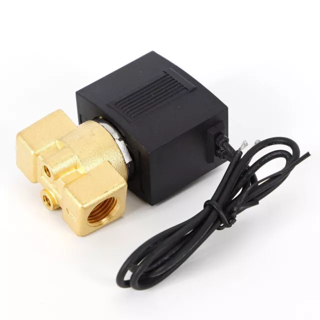 1/4" 120-V AC Value Electric Solenoid Valve Water Oil Air Gas Welders 0-145 PSI
