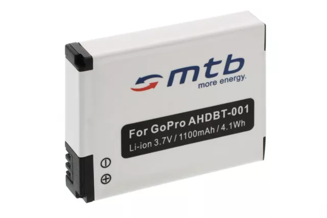 Batterie ABPAK-001, AHDBT-001 pour GoPro Hero 2 HD Motorsports Edition