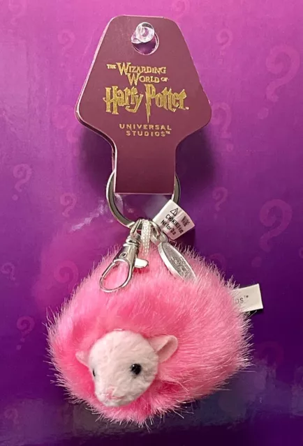 Universal Studios WizardingWorld of Harry Potter, Pink Pygmy Puff Plush Keychain