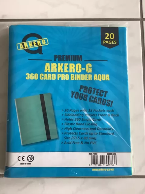 Arkero-G Premium 9-Pocket Card Binder (Tausch- & Sammelalbum) - Grün