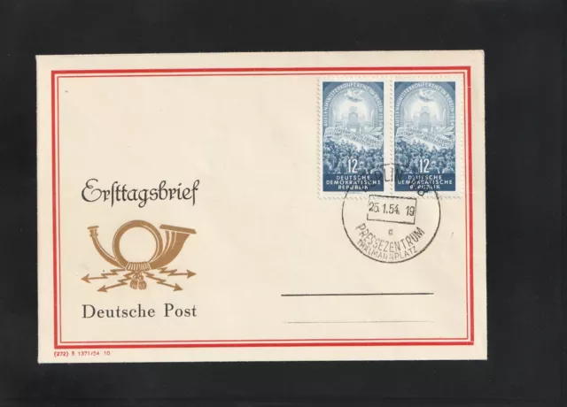 DDR, seltener FDC Beleg mit der 424