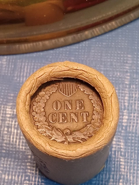 Indian Head/Wheat Back Penny Shotgun Half Roll Prior to 1929-Lot # 846