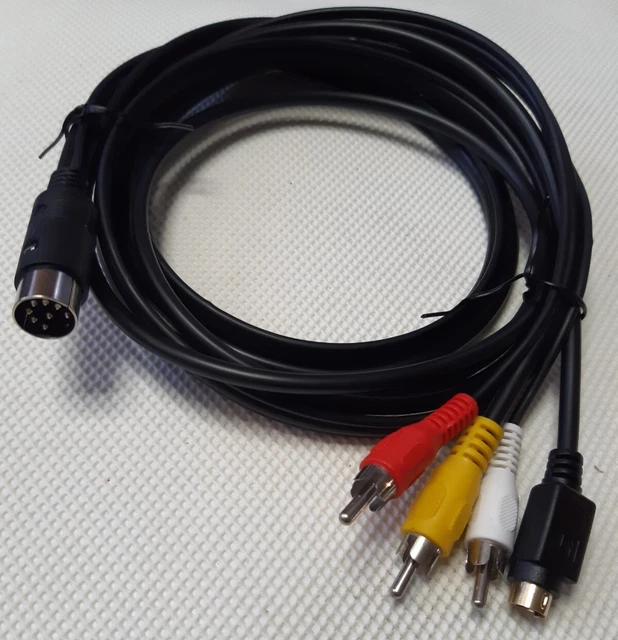 COMMODORE C64 / C128 Kabel An LCD/LED/Plasma TV SCART - Foto 5