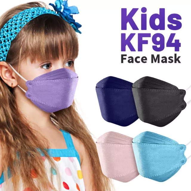 10-100X Kids Disposable N95 FFP2^^Surgical Mask^^Mask Child Children Mask KN95