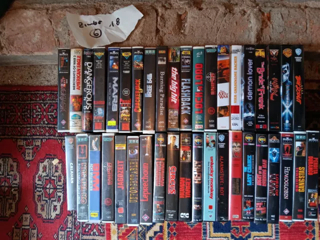 vhs kassetten sammlung 40 vhs kassetten - id check-18