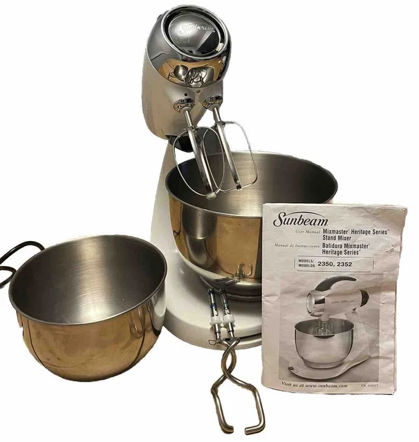 SUNBEAM MIXMASTER HERITAGE Series Stand Mixer 2350 Tested & Clean W