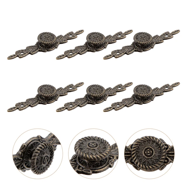 6 Pcs Cupboard Door Knobs Drawer Handle Cabinet Knobs Nightstand Drawer Rose