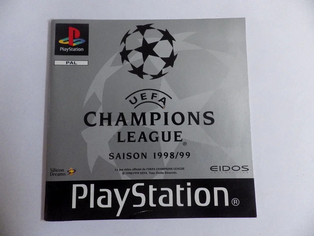 UEFA 1998 PS1 PLAYSTATION Manual Booklet Instruction Manual Fr