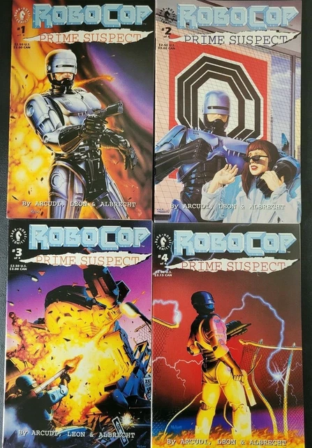 Robocop: Prime Suspect #1-4 (1992) Dark Horse Comics Full Complete Series!