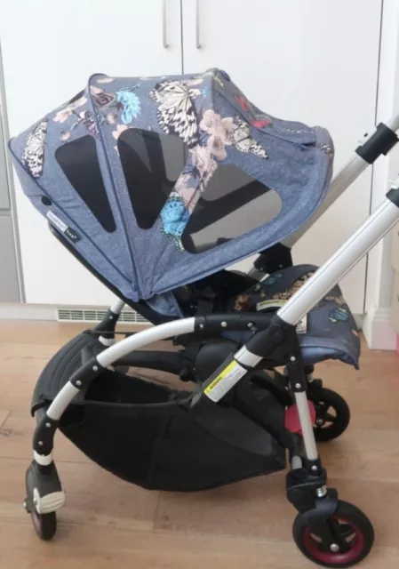 Bugaboo Bee 5 Limited Edition Botanica Rarely Used + Wheeled Board & Sun Canopy