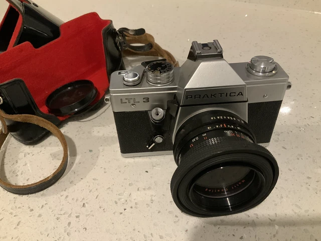 Étui Cuir Praktica – Sacoche Avec Sangle – Pour MTL 5, LTL, Super TL, Etc.