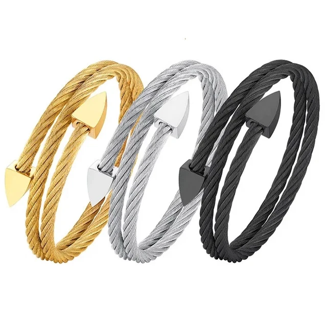 Bracelet Chaîne Acier Inoxydable Unisexe 21 Cm - Épaisseur 3mm à 11mm - Style Moderne